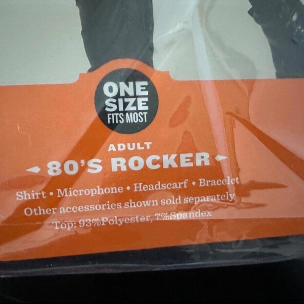 80's Rocker Costume with Accessories - Picture 3 of 4